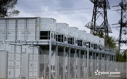 Pivot Power's battery energy storage project is the first to be connected to the UK grid