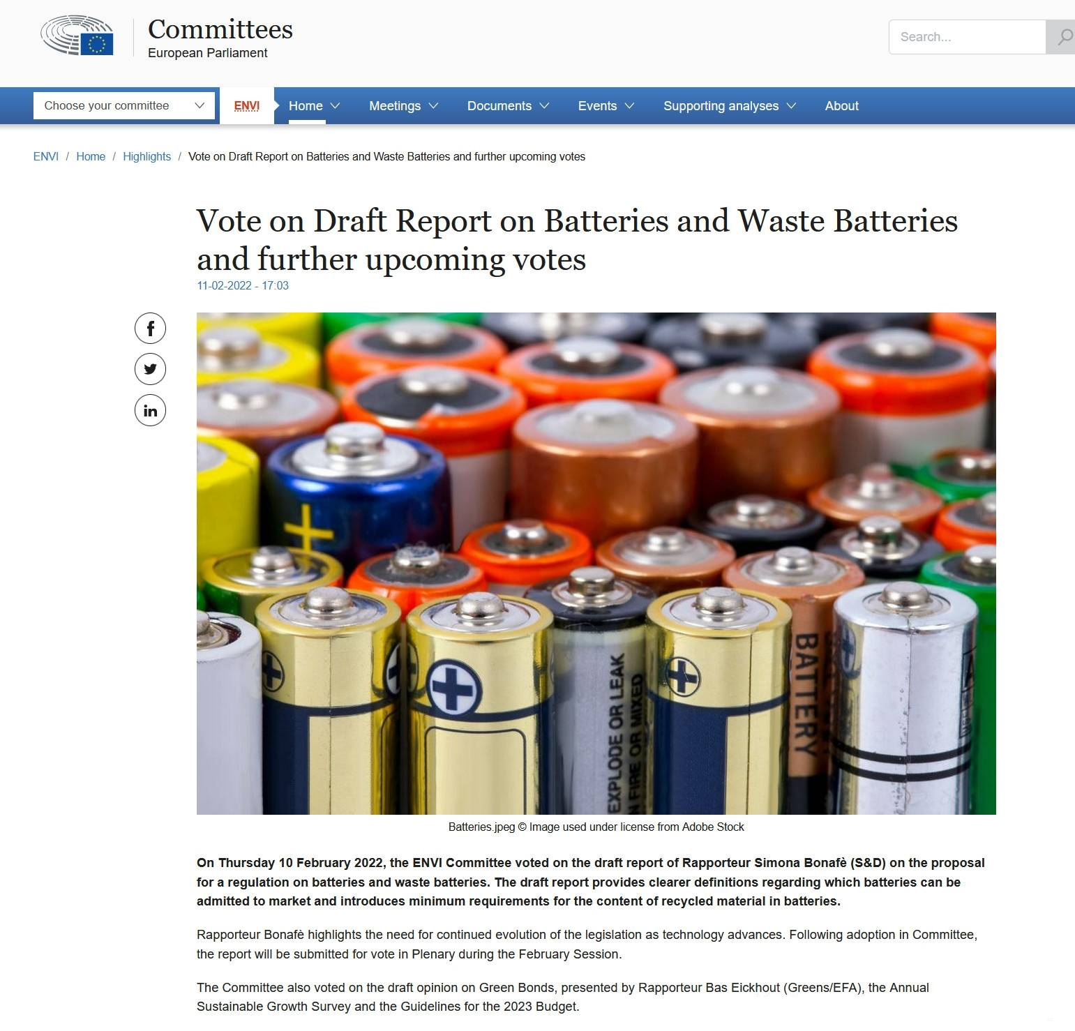 The EU Battery and Waste Battery Regulations have been voted through, and battery management has bec