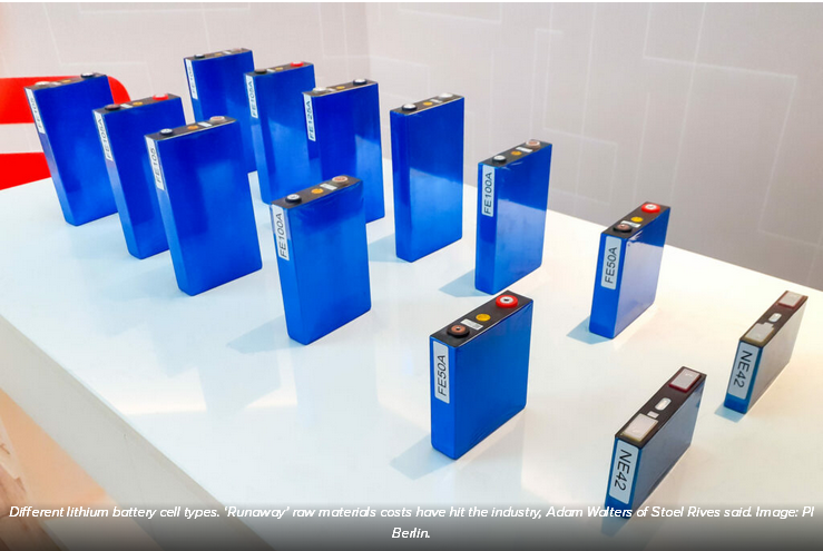 U.S. energy storage industry reaches crisis point as battery costs rise and supply chain tightens