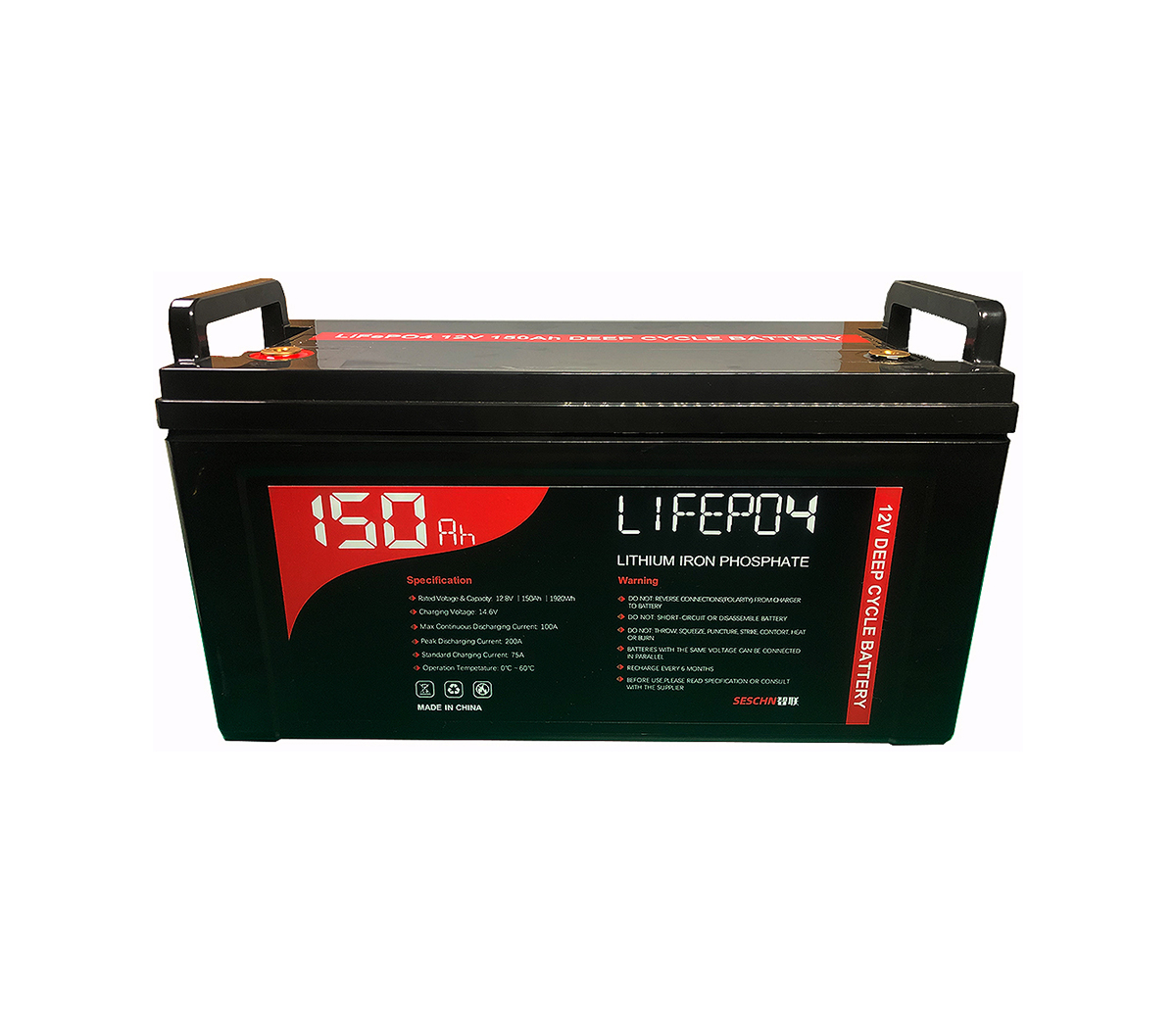 12V 150Ah(Software Inside) -40℃ Low Temp. LiFePO4 For Lead-Acid Replacement