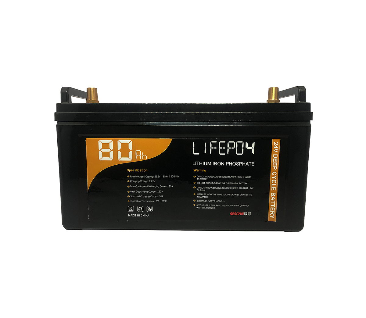 24V 80Ah(Software Inside) -40℃ Low Temp. LiFePO4 For Lead-Acid Replacement