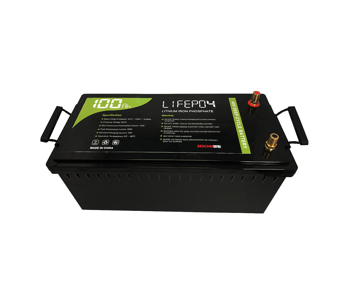 48V 100Ah(Software Inside) -40℃ Low Temp. LiFePO4 For Lead-Acid Replacement