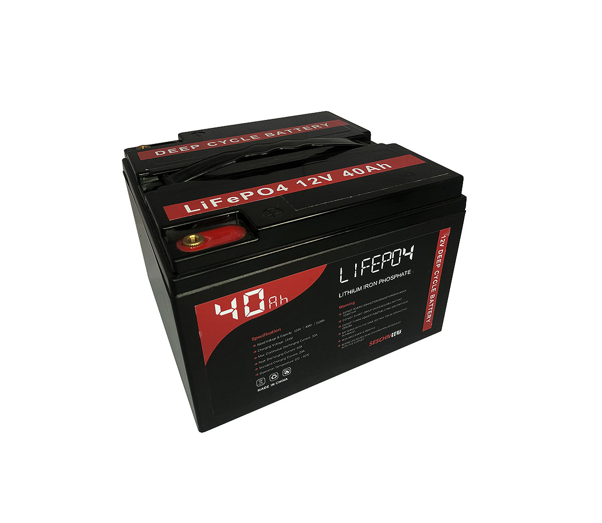 LFP12V40Ah Deep Cycle & Hi