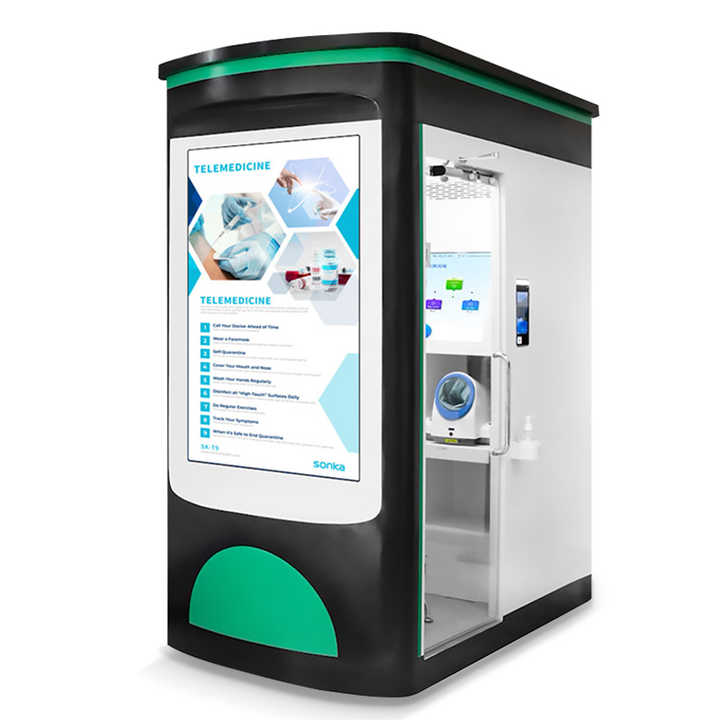Sonka Community Medical Device Single Lead Ecg Machine Blood Pressure Monitor Telemedicine Kiosk