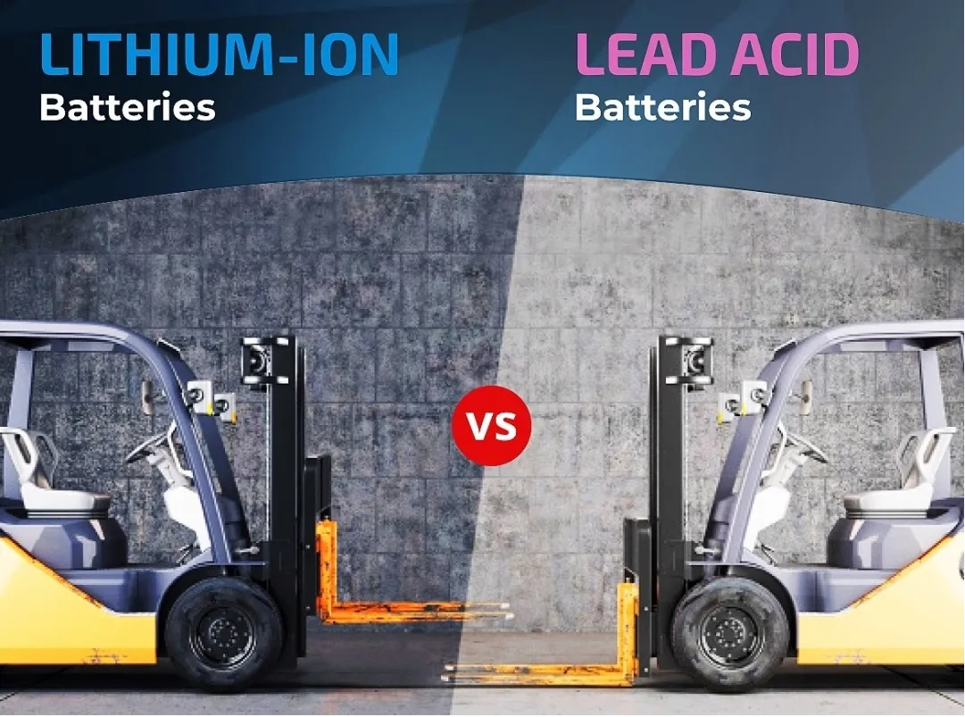advantages and disadvantages of lithium batteries and lead-acid batteries in electric forklifts
