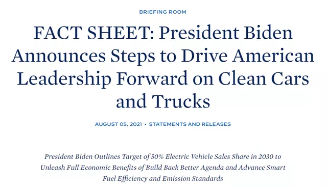 How do you think the United States' goal of implementing 50% EV by 2030?PV barrery Vendor